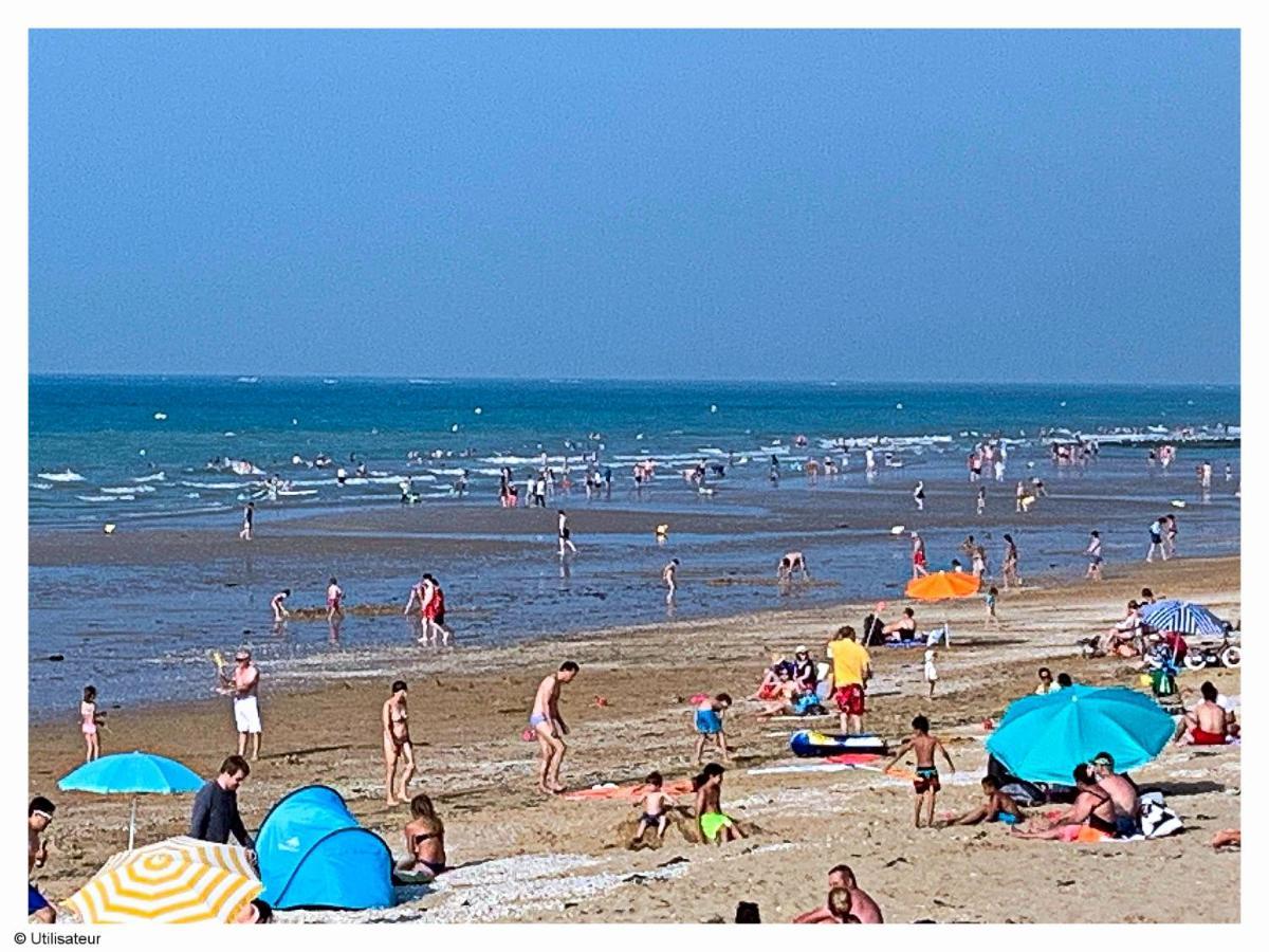 Cabourg, Appartement plain pied avec terrasse accès direct à la plage Exterior foto
