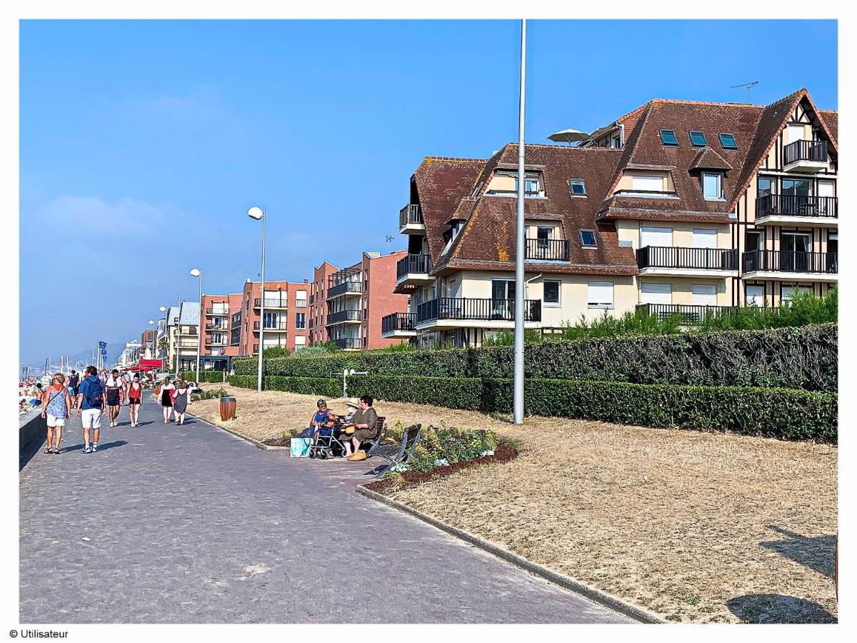 Cabourg, Appartement plain pied avec terrasse accès direct à la plage Exterior foto